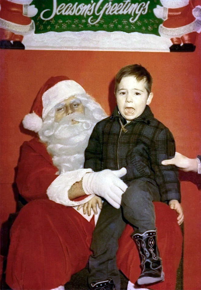 Creepy Santa is creepy.