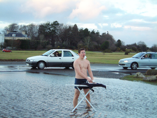 Extreme ironing.