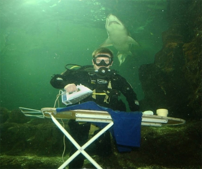 Extreme ironing.