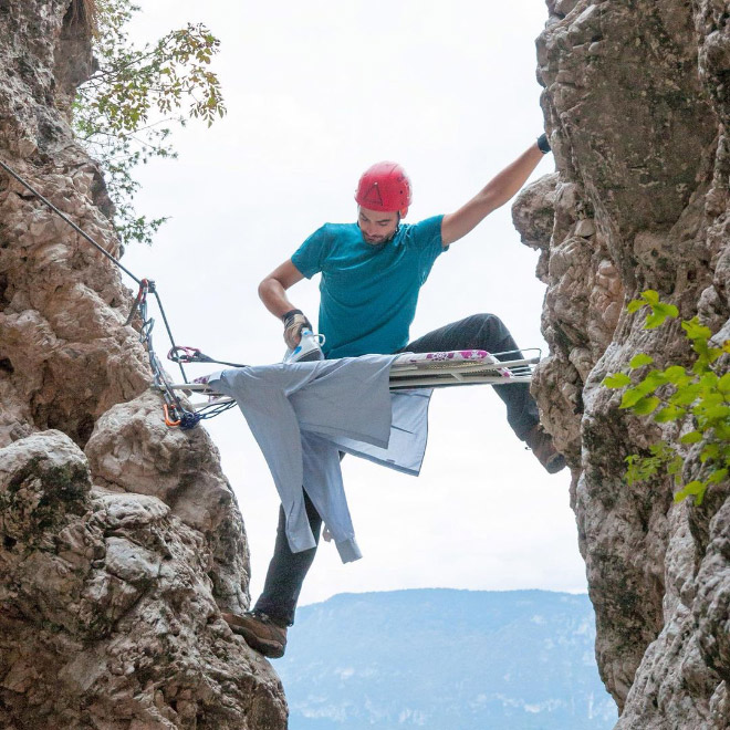 Extreme ironing.