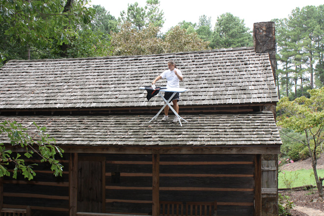 Extreme ironing.