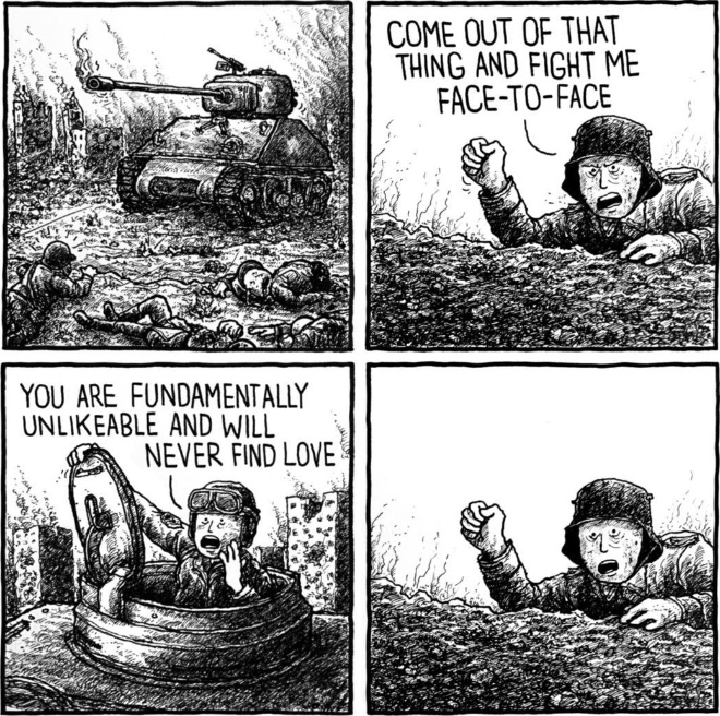 Funny dark humor comic by Jake Thompson.