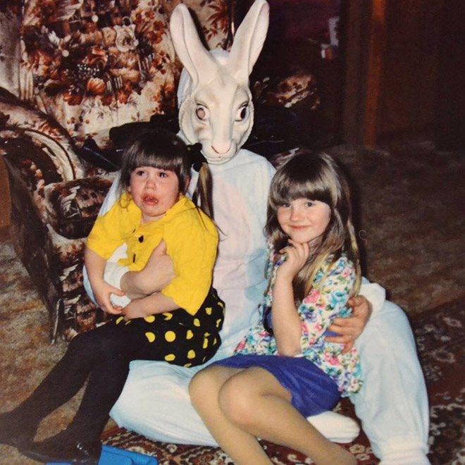 Creepy Easter bunny from hell.