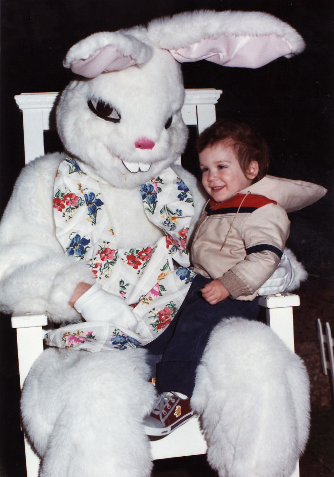 Creepy Easter bunny from hell.