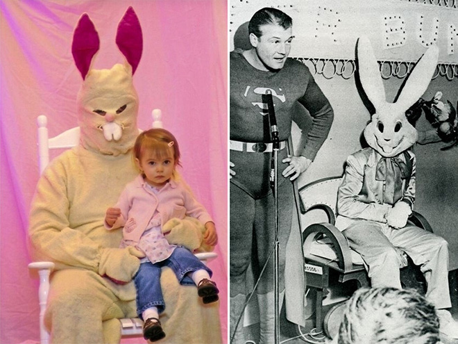 Creepy Easter bunnies from hell.