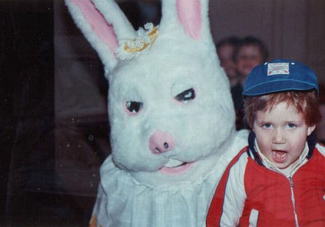 Creepy Easter bunny from hell.