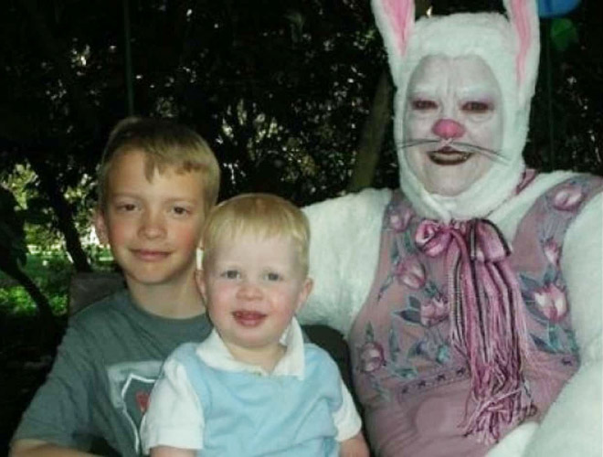 Creepy Easter bunny from hell.