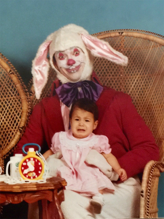 Creepy Easter bunny from hell.