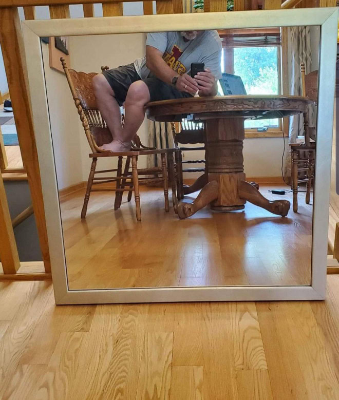 People selling mirrors online are hilarious.