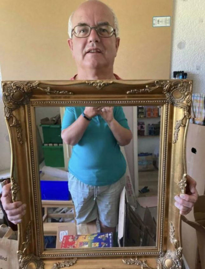 People selling mirrors online are hilarious.