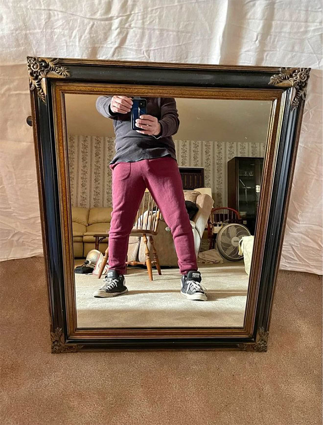 People selling mirrors online are hilarious.