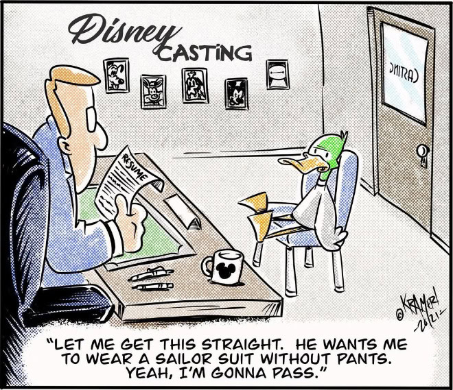 Cartoon by David Kramer.